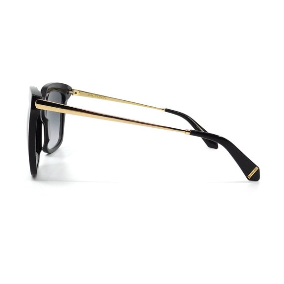 ZAC POSEN “Alek” Black & Gold Sunglasses main image 5